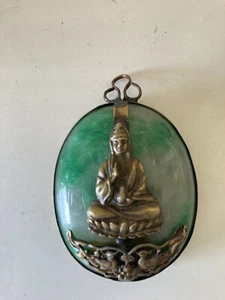 Jade Hindu goddess Pendant - Picture 1 of 2
