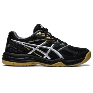 ASICS Kid's Upcourt 4 Grade School Volleyball Shoes, 5.5, Black/Pure Silver - Picture 1 of 9