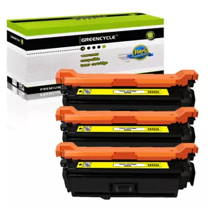 3 CE402A YL Toner Cartridge Fit for HP 507A LaserJet 500 Color MFP M570dn M570dw - Picture 1 of 24