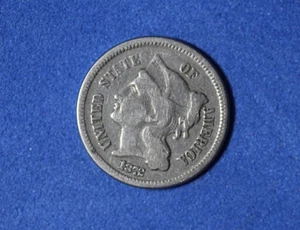 1872- Nickel Three Cent Coin #P29998 - Picture 1 of 2