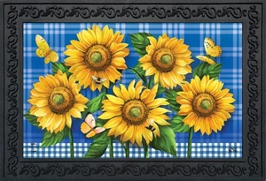 Felpudo de verano Briarwood Lane azul girasoles - Imagen 1 de 4