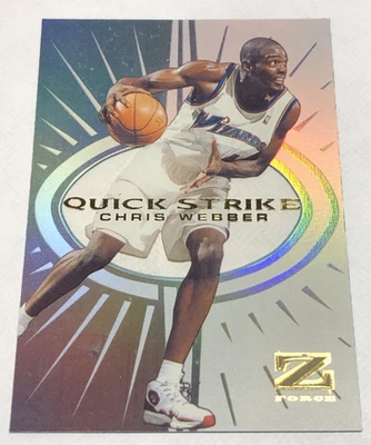 Skybox Z-Force Quick Strike Chris Webber #12 1997-98 Foto 1 de 2