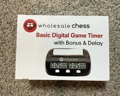Wholesale Chess Basic Digital Game Timer with Bonus & Delay - Image 1 of 3