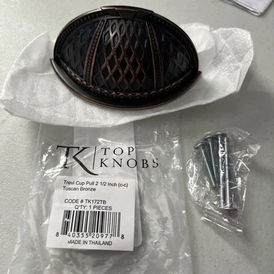 Top Knobs TK172TB Trevi Cup Pull 2 1/2" (c-c) Tuscan Bronze Foto 1 de 2
