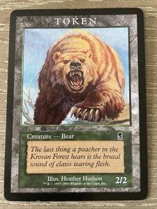 BEAR Token Promotional Odyssey Magic: the Gathering MTG NM - Picture 1 of 2