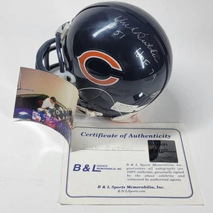 Dick Butkus Chicago Bears Mini Helmet NFL Football Autographed HOF 79 JSA COA - Picture 1 of 13