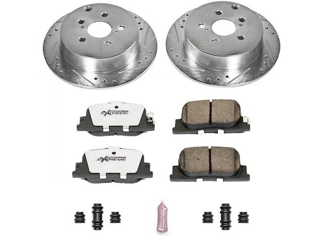 Kit de pastillas de freno trasero y rotor 47HGMM75 para Pontiac Vibe 2003 2004 2005 2006 Foto 1 de 1