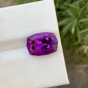 7.95 Ct Rare Natural Deep Purple Sapphire Fancy Cut Certified Loose Gemstone - Picture 1 of 6