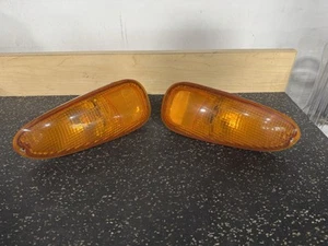 94 1994-1998 3000GT Stealth Turn Signal Corner Lens Lights Side Markers Pair OEM - Picture 1 of 9