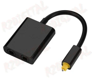 ADATTATORE CAVO OTTICO TOSLINK SDOPPIATORE AUDIO FIBRA OTTICA DOLBY DTS Splitter - Bild 1 von 5
