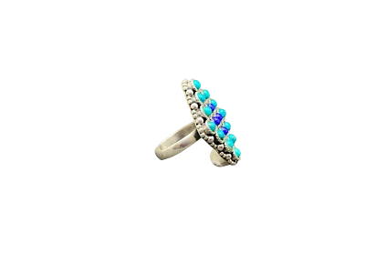 Moda Positano Gioielli - Collezione Corallo – Anello Ag 925 lapis turchesi - Immagine 1 di 4