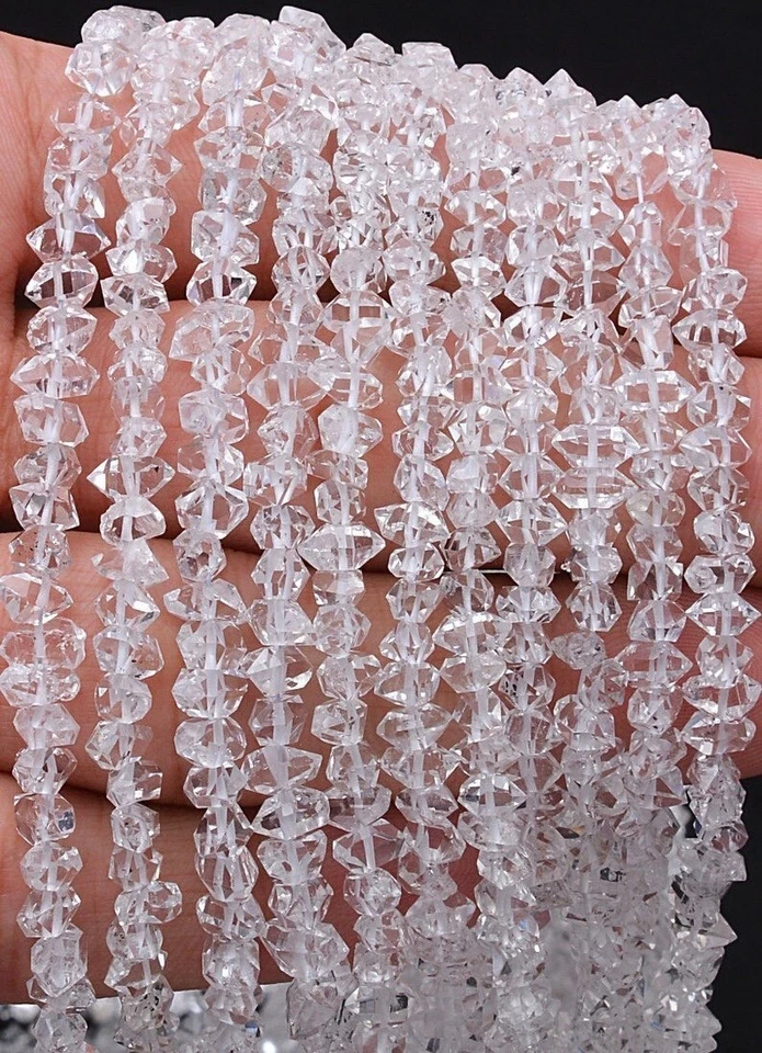 AAA + Herkimer Diamond Quartz, pietra preziosa pepita grezza trasparente non ... - Immagine 1 di 4