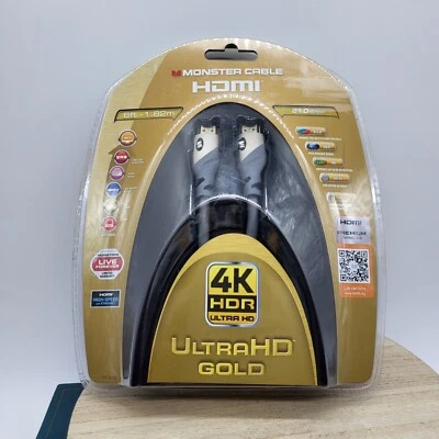 6ft 4k HDMI Cable From Monster Cable With Ultra HDR Gold - Image 1 of 2