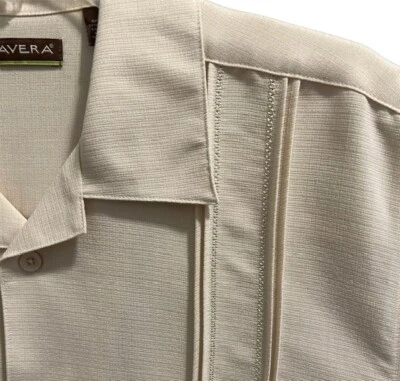 Cubavera Men's SS Shirt - Papyrus Essentials • Off White M, L, Xl, XXL A3 - Image 1 of 4