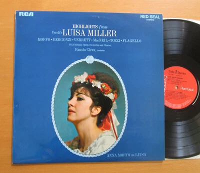 SB 6780 Verdi Luisa Miller Highlights Anna Moffo Bergonzi Verrett RCA NEAR MINT - Image 1 of 4