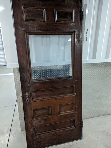 antique front door solid wood 84 inches high x 34 5/8" architectural salvage Cover