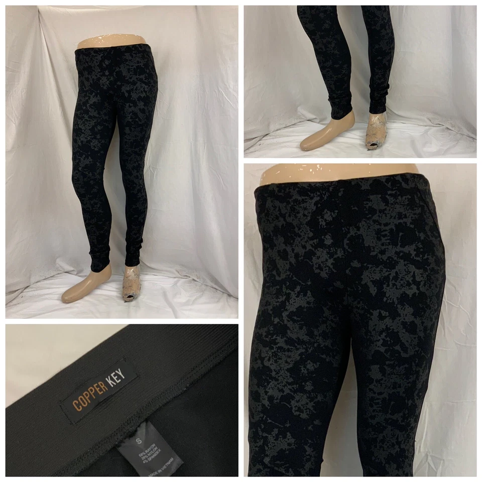 Coppery Key Stretch Pants Small Black Rayon Nylon Stretch Worn 1x YGI S1-47 - Image 1 of 4