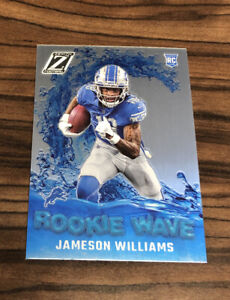 2022 Zenith Jameson Williams Rookie Wave Insert RC Card #RW-JW Detroit Lions