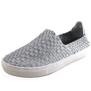 Nuevos zapatos para mujer mocasín deslizantes planos elástico informal confort verano plata - Imagen 1 de 18