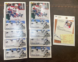 (9) 1992-1993 UPPER DECK Rookie RC Report Gilbert Dionne #356 Hockey Cards