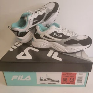 NEU Fila Envision sportliche Damen-Laufschuhe weiß mint schwarz Größe 6,5 - Bild 1 von 8