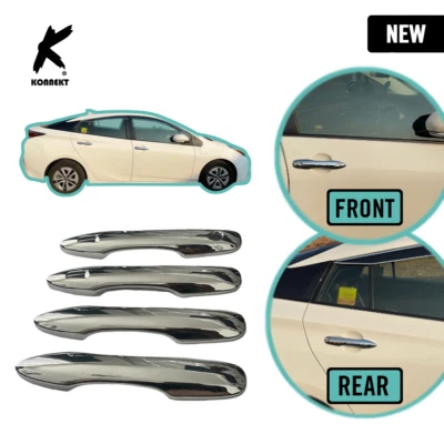 Chrome Exterior Door Handle Covers Trim for TOYOTA Prius | 2016 - 2022 - Image 1 of 4