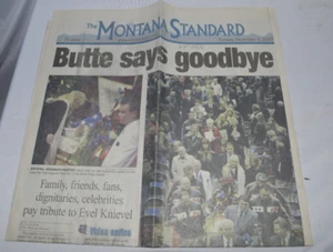 Vintage Montana Standard Evel Knievel Funeral December 2007 - Picture 1 of 1