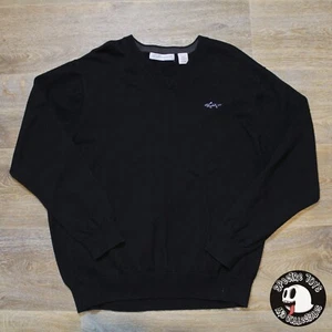 Suéter Pullover Greg Norman Cuello en V Negro - Para Hombre Talla XL - Imagen 1 de 7