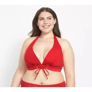 Top de bikini de natación Lane Bryant cacique sin ojal sin alambre 20 - Imagen 1 de 4