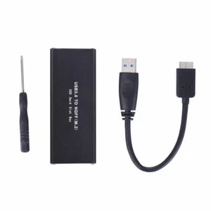 USB3.0 To M.2 NGFF SSD Enclosure Converter Adapter Cover Box Aluminum Case New - Afbeelding 1 van 10