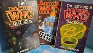 Doctor Who Quiz Books 1 & 2. Crossword Book. Nigel Robinson - Picture 1 of 24