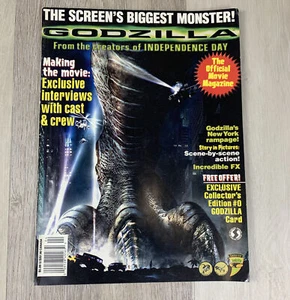 GODZILLA THE OFFICIAL MOVIE MAGAZINE 1998 STARLOG MOVIE SPECIAL 66 PAGES! - Picture 1 of 9