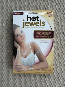 Hot Jewels Metallic Temporary Tattoos, New in Package - Picture 1 of 1