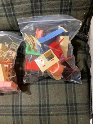 1950's Marx Metal Doll House w/ Furniture Colonial Mansion "Colonnade" 2 Story - Image 1 of 4