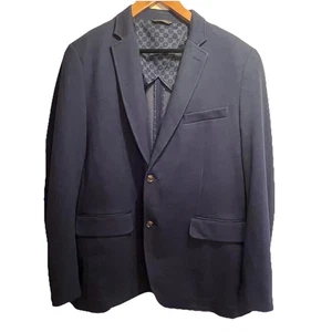 Tasso Elba Men’s Navy Sport Coat Blazer Cotton 2 Button Jacket 2 Vent  XXL NWT - Picture 1 of 10