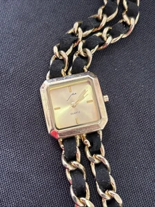Vintage PA Fashion Watch Ladies Gold-Tone Chain Link Bracelet Japan Quartz - Picture 1 of 10