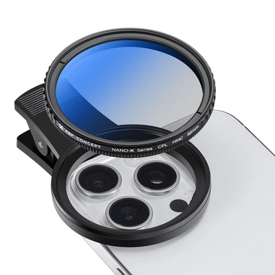 K&F Concept Universal CPL Phone Filters Polarizing Filter 52mm Clip-on for Phone - Image 1 of 4
