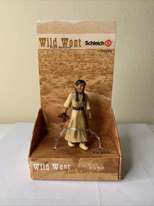 Schleich Wild West Figure Sioux Indian Girl Daughter Rare NEW - Picture 1 of 5