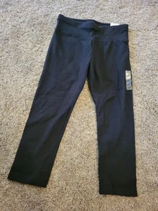 Justice Black Leggings Pedal Length Girls Size 10 New With Tags - Picture 1 of 3