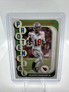 Marvin Harrison Jr. 2024 Score Football Potential SP Orange RC Arizona Cardinals - Picture 1 of 2