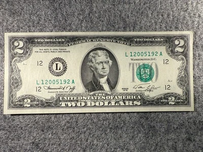 1976 $2 Dollar U.S. Federal Reserve UNC Note San Francisco Fr#1935 SPC1127 - Image 1 of 3