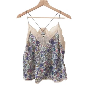 Zadig & Voltaire Cami Christy Tank Top Womens Medium 100% Silk - Picture 1 of 8