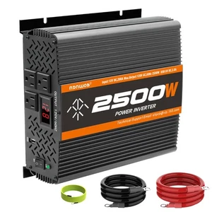 2500W Wechselrichter 12V DC auf 120V AC Wandler für Haus, Wohnmobil, LKW, Off-Grid Sola... - Bild 1 von 7