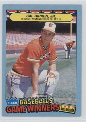 1987 Fleer Limited Edition Baseball's Game Winners Box Set Cal Ripken Jr #37 HOF - Image 1 of 2