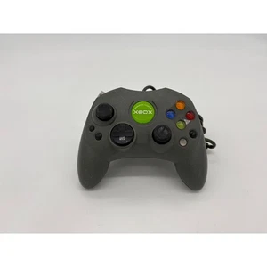 Controller cablato Xbox grigio originale con logo verde - importazione giapponese - Foto 1 di 2