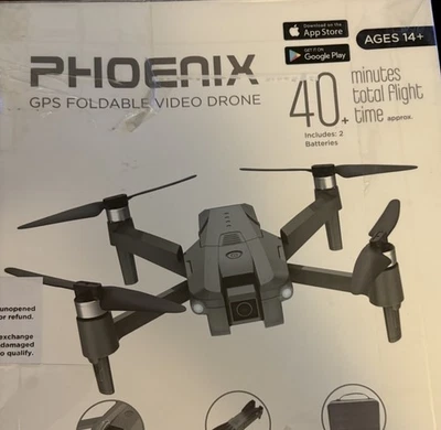 Phoenix GPS Video Drone Plegable 40 Minutos Tiempo Total de Vuelo Cámaras Duales Foto 1 de 4