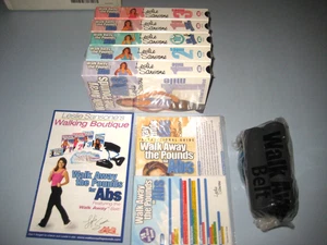 Walk Away the Pounds for Abs VHS Leslie Sansone Instructions, Meal Menu, AB Belt - Picture 1 of 10