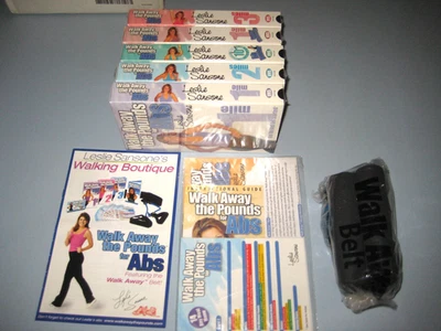 Walk Away the Pounds for Abs VHS Leslie Sansone Instructions, Meal Menu, AB Belt - Image 1 of 4