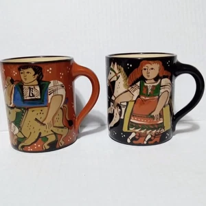 Vintage Heimatwerk Basel Switzerland Hand Painted Coffee Mug Cup Hand Painted - Picture 1 of 13