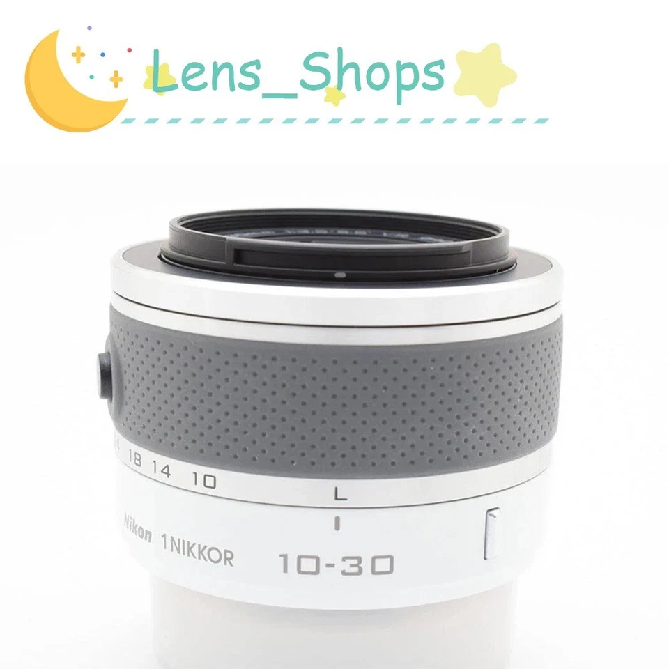 Objetivo Nikon 1 nikkor 10-30 mm f/3,5-5,6 J1 J2 J3 J4 J5 V1 V2 V3 color blanco - Imagen 1 de 4